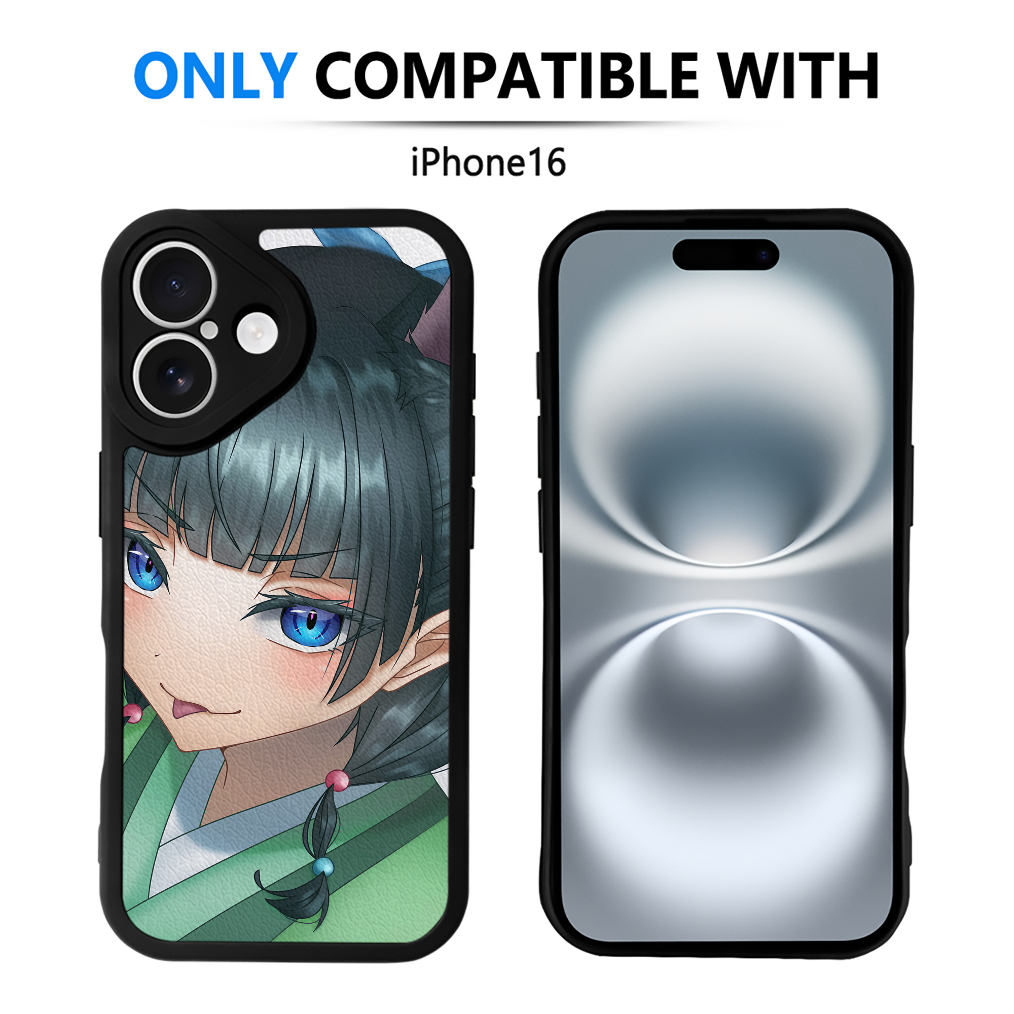 （画像用） 薬屋のひとりごと The Apothecary Diaries 【iPhone 16シリーズ対応】シリコンスマホケース（レザー調） 材質：シリコン